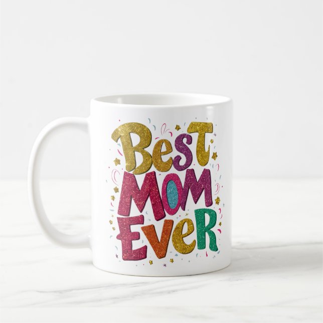 Mug Meilleure Maman Jamais Moderne Nous t'aimons Mothe (Gauche)