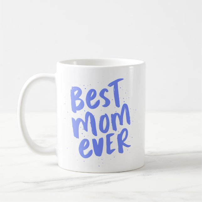 Mug Meilleure maman jamais moderne periwinkle jour de  (Gauche)
