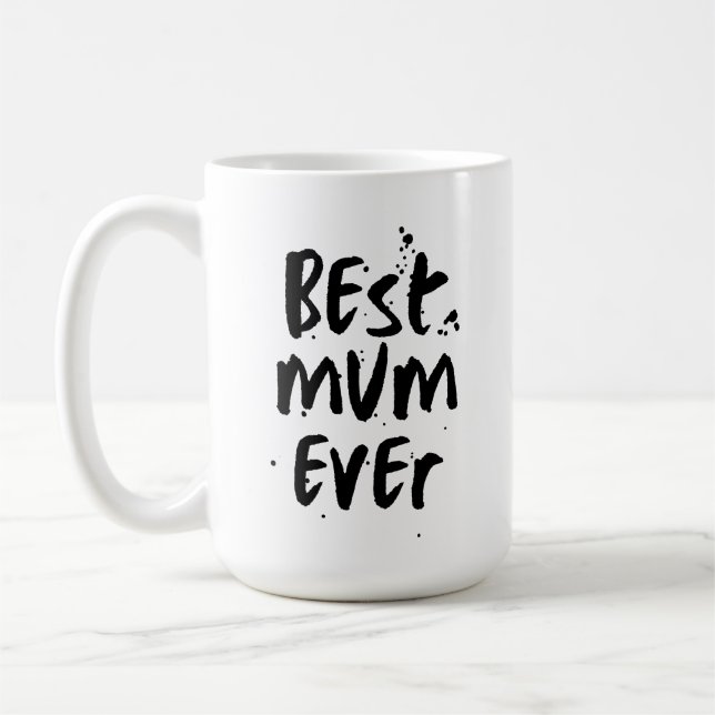 Mug Meilleure maman jamais moderne Simple fête des mèr (Gauche)