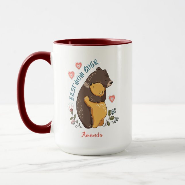 Mug Meilleure maman jamais Mug, cadeau de jour de la m (Gauche)