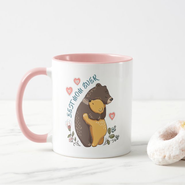 Mug Meilleure maman jamais Mug, cadeau de jour pour ma (Avec donut)