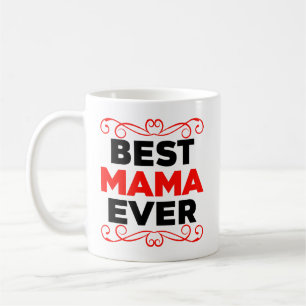 Mug Meilleure maman jamais, noir et rouge