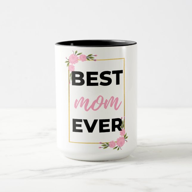 Mug Meilleure maman jamais noire (Centre)
