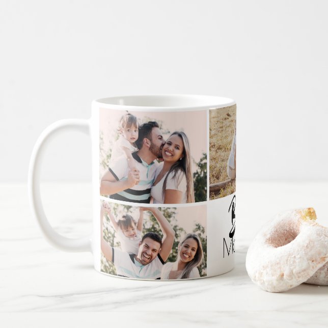 Mug Meilleure maman Jamais Photo Collage Fête des mère (Avec donut)