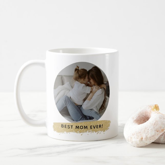 Mug Meilleure Maman jamais - Photo Fête des Mères Café (Avec donut)