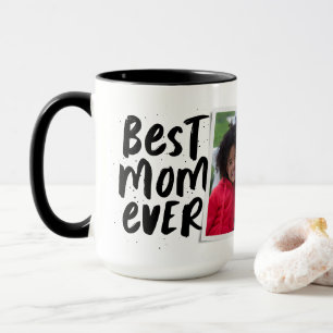 Mug Meilleure maman jamais photo moderne noir blanc