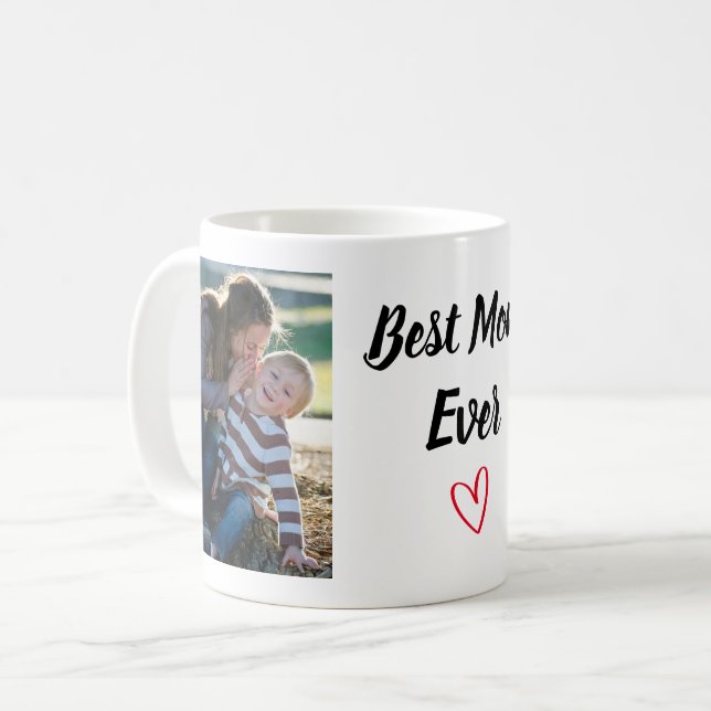 Mug Meilleure Maman Jamais, Photo Musique Personnalisé (Devant gauche)