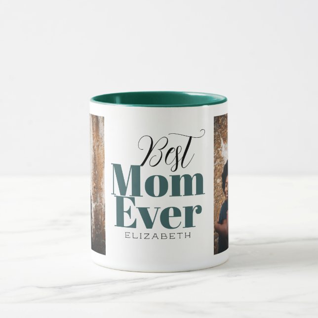 Mug Meilleure maman jamais typographie Customisée (Centre)