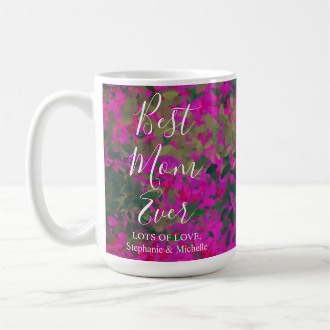 Mug Meilleure Maman Jardin Rose Jardin Floral Peint Ma (Gauche)