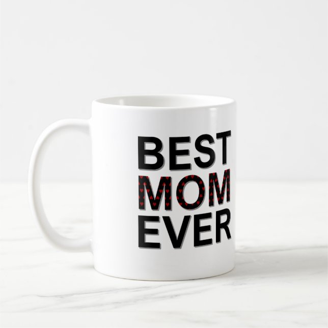 Mug Meilleure Maman Jour des Mères avec les minuscules (Gauche)