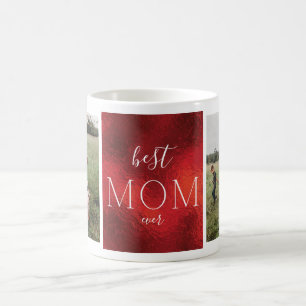Mug Meilleure maman Jour RED Fhuile de Noël personnali