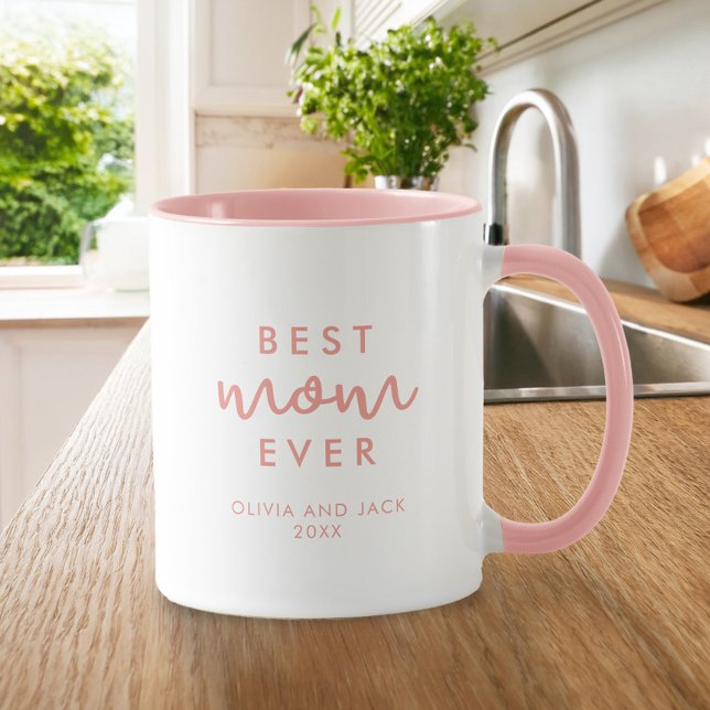 Mug Meilleure Maman Jour Rose Personnalisé Moines Jour (Créateur téléchargé)