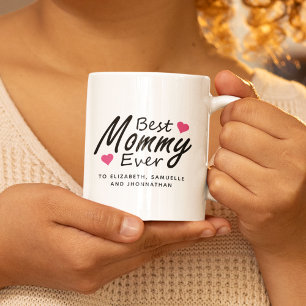 Mug Meilleure maman Modern Kids Nom Fête des mères