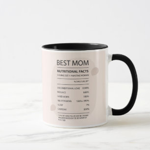 Mug Meilleure maman nutritive Faits Envelopper