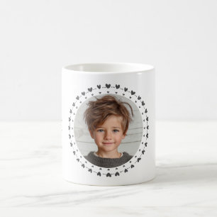 Mug Meilleure maman / papa jamais, photo et cœurs gris