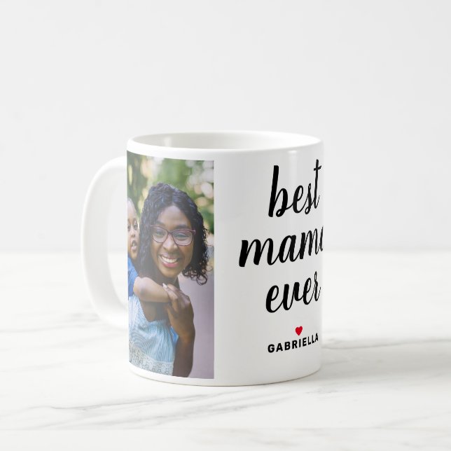 Mug Meilleure Maman Photo (Devant gauche)