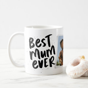 Mug Meilleure maman que jamais photo noir moderne Fête