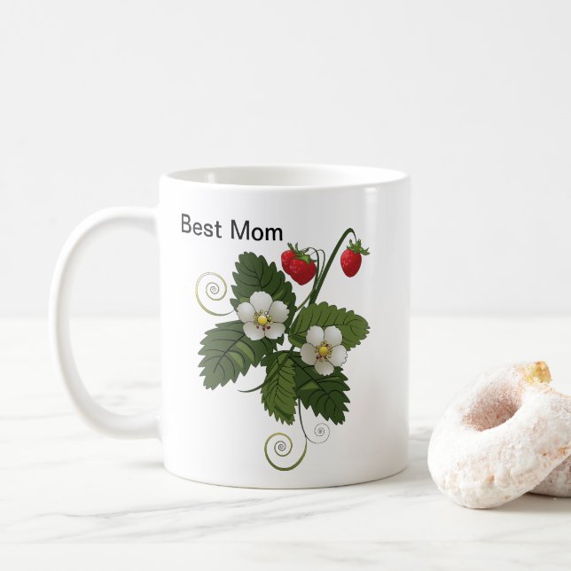 Mug Meilleure maman rose douce (Avec donut)