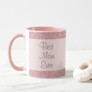 Mug Meilleure maman Rose Parties scintillant or Modèle
