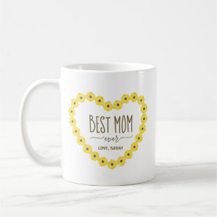 Mug Meilleure Maman Soleil Personnalisé Nom Maman