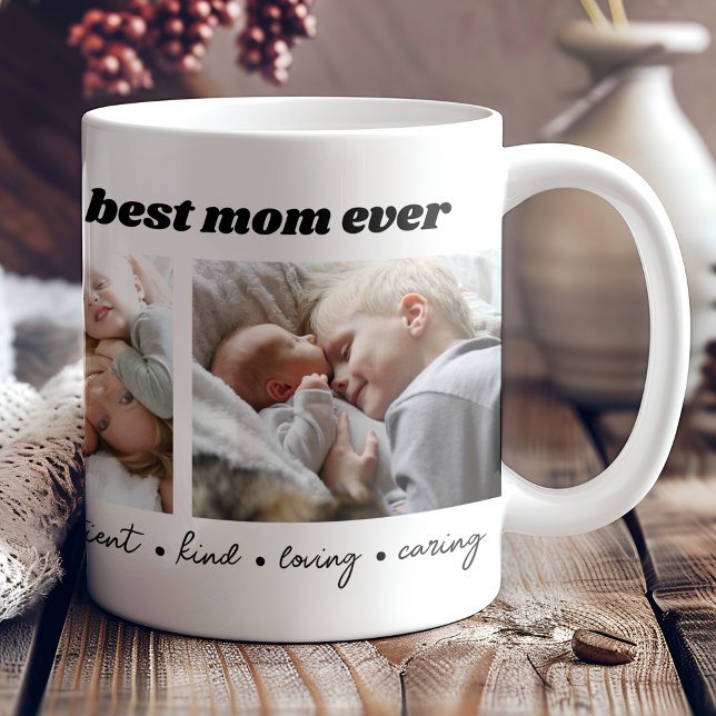 Mug Meilleure maman toujours fête des mères Collage ph (Créateur téléchargé)