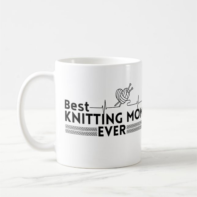 Mug Meilleure maman tricot jamais (Gauche)