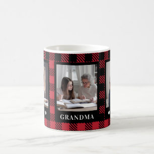 Mug Meilleure mamie 3 Photo Buffalo Plaid Musique