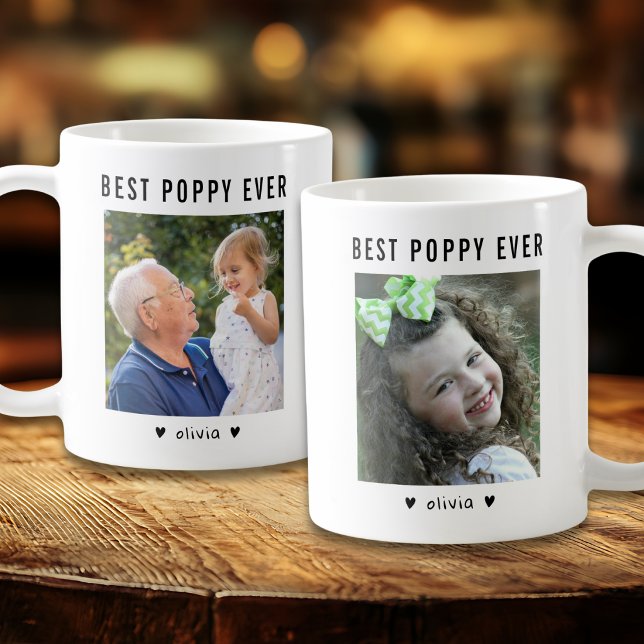 Mug Meilleure Mémé Actuelle 2 Photo Personnalisée   (Créateur téléchargé)