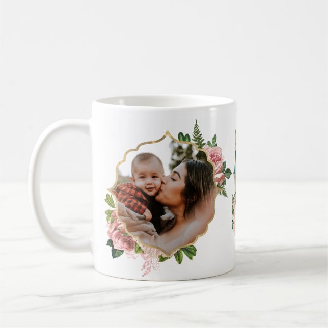 Mug Meilleure Mère jamais cadeau pour elle - Deux phot (Gauche)