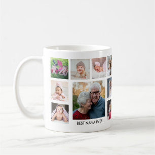 Mug Meilleure Nana Ever 18 Collage de photos de famill