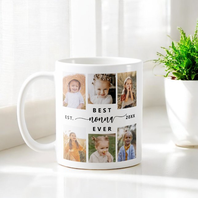 Mug Meilleure Nonna jamais - Collage photo pour petits (Créateur téléchargé)