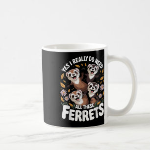 Mug Meilleure œuvre d'art sur le furet pour hommes fem