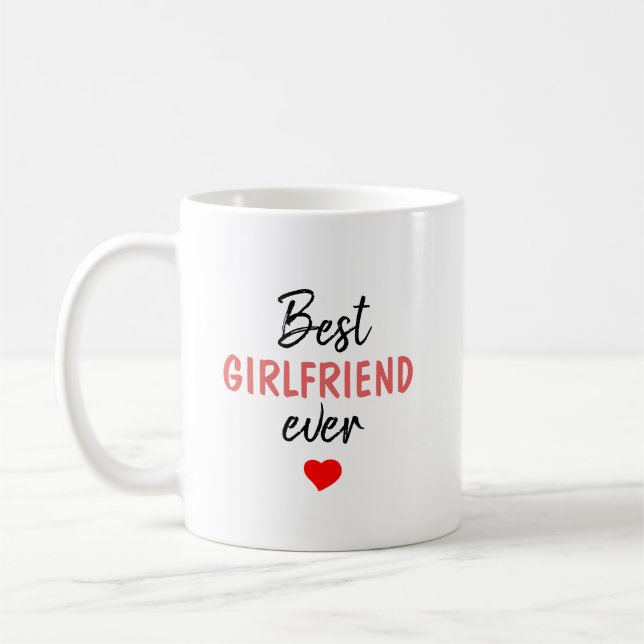 Mug Meilleure petite amie du monde (Gauche)