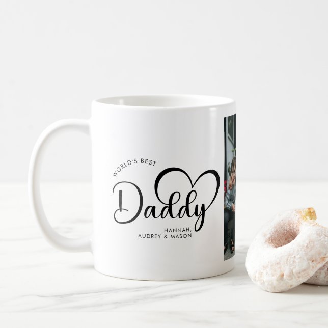 Mug Meilleure photo-cadeau de papa du monde moderne (Avec donut)