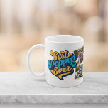 Mug Meilleure pop jamais | Grand-père Photo<br><div class="desc">Rappelle à grand-père son meilleur statut de cette Fête des pères ou Journée des grands-parents. La tasse photo personnalisée comporte quatre photos avec "Best Poppop Ever" de chaque côté en lettres bleu et jaune rétro.</div>