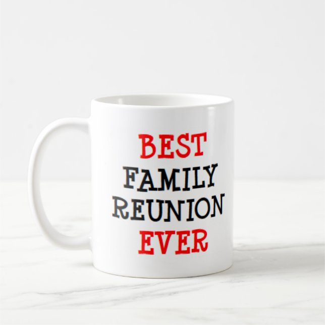 Mug meilleure réunion de famille jamais (Gauche)