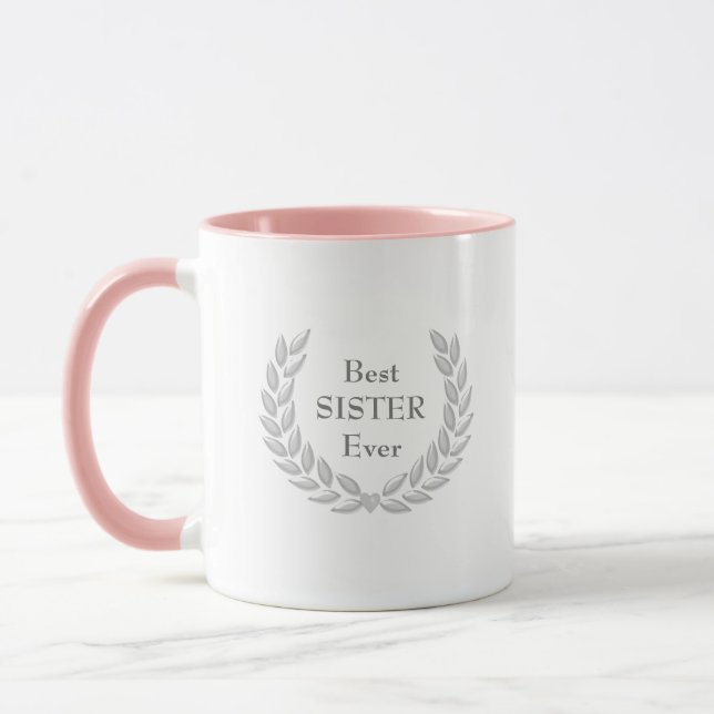 Mug Meilleure Sœur de tous les temps & Couronne de Lau (Gauche)