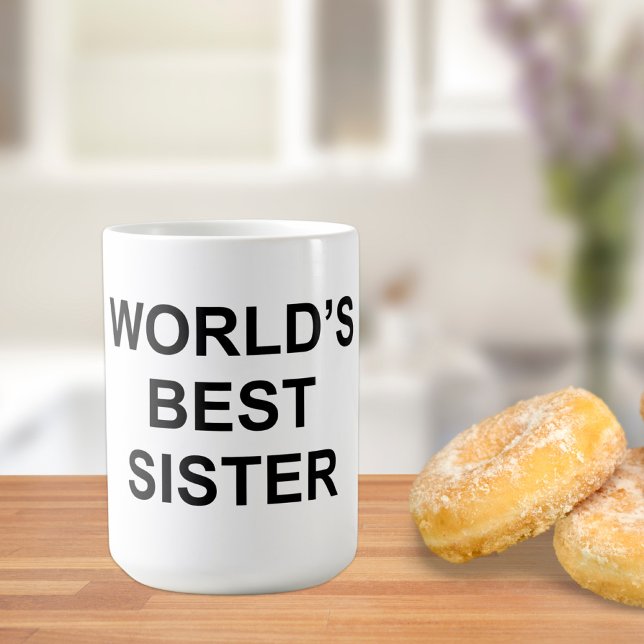 Mug Meilleure Sœur du Monde (Créateur téléchargé)