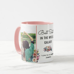 Mug Meilleure Soeur en Galaxy Chic Sis Anniversaire Ca