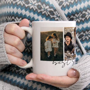 Mug Meilleure Sœur Jamais Collage Moderne 4 Photos Scr