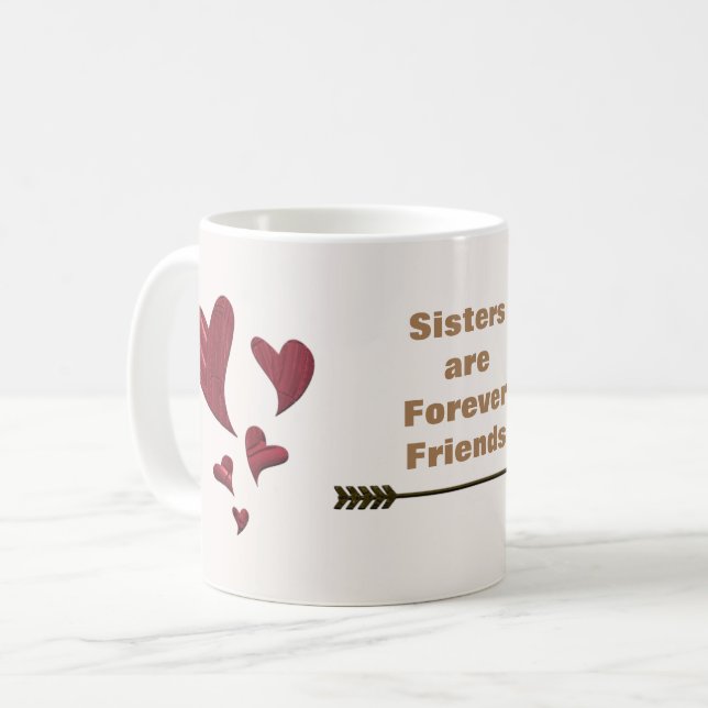 Mug Meilleure Sœur Pour Toujours Amie Meilleure Amie C (Devant gauche)