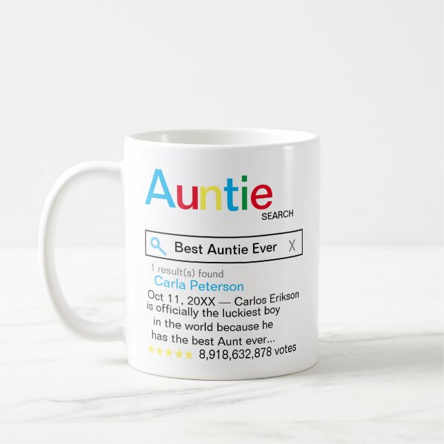 Mug Meilleure tâche jamais moteur de recherche Résulta (Gauche)
