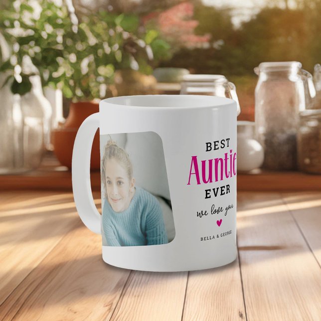 Mug Meilleure TANTE Ever 2 Photo Cadeau Mignon  (Créateur téléchargé)