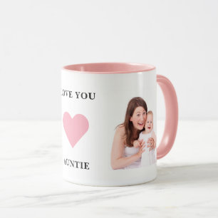 Mug Meilleure Tante Ever Tia Famille Photo Love You Ta