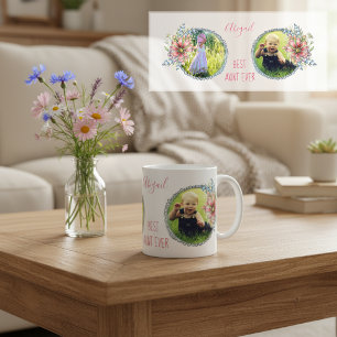 Mug Meilleure tante Jamais Photo Musique Personnalisée