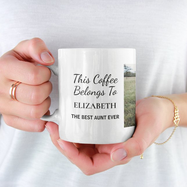 Mug Meilleure tante jamais photo personnalisée (Créateur téléchargé)