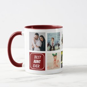 Mug Meilleure Tante Pour Toujours 8 Photo Personnalisé