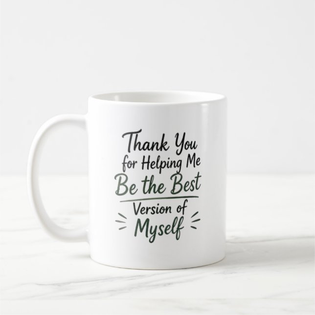 Mug Meilleure Version de Moi-même Personnalisée (Gauche)