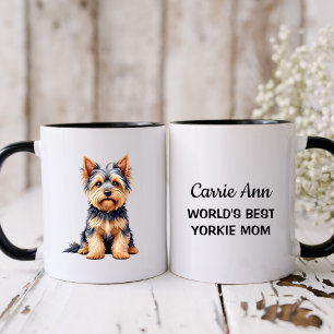Mug Meilleure Yorkie maman avec photo du monde