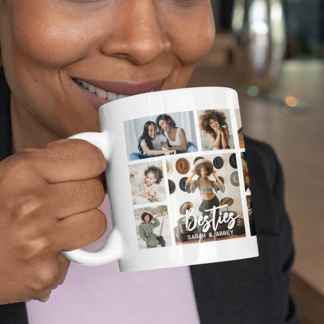Mug Meilleures Amies 15 Collage Photo (Créateur téléchargé)
